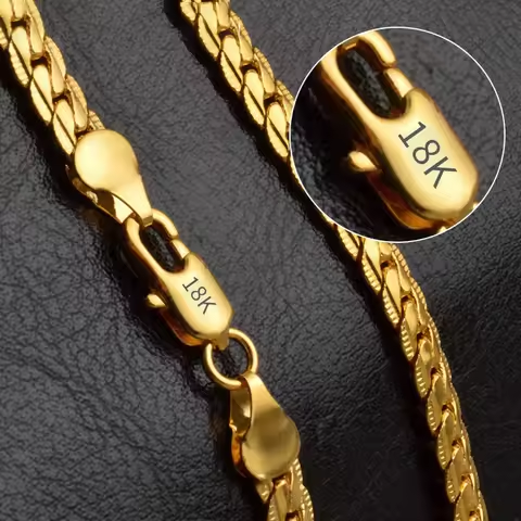 Gold or silver sideways necklace